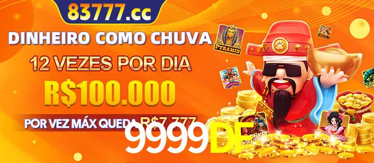 Banner do programa de recompensas Recomende para amigos do 9999DF, detalhando os bônus por convidar amigos, com prêmios que chegam a R$288.888.